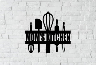 Moms Kitchen Steel Metal Art Cut Metal Sign Decorations