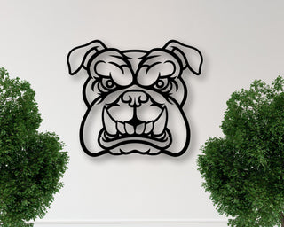 Bulldog Bulldogs Metal Sign Bulldogs Door Hanger Dog Metal Art Bulldog Fans Metal Decorenglish Bulldog Art Metal Signs Decorations