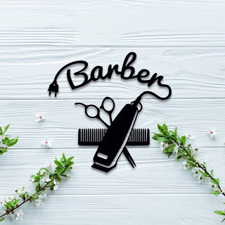 Metal Barber Shop Sign Cut Metal Sign Metal House Sign Decorations