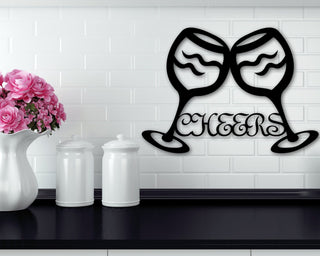 Cheers Sign Cheers Metal Word Art Cheers Bar Sign Cheers Porch Decor Cheers Welcome Sign Bar Sign For Home Bar Decor Wine Decorations