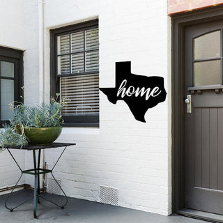 Texas Home Outline Cut Metal Sign Wall Decor Metal Sign Metal Art Decorations