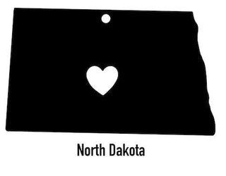 North Dakota State Ornament Cut Metal Sign Wall Decor Metal Sign Metal Art Decorations