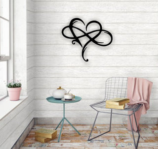 Infinity Heart Metal Sign Entryway Decor Living Room Decor Wedding Gift Anniversary Gift Christmas Decorations