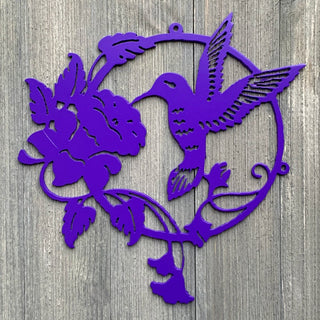 Hummingbird Metal Sign Cutout Cut Metal Sign Wall Metal Art Decorations