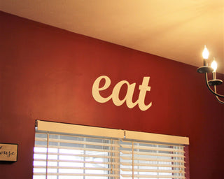 Eat Word Decor Restaurant Decor Southern Decor Decorative Wall Hanging Eat Metal Wall Sign Decorations