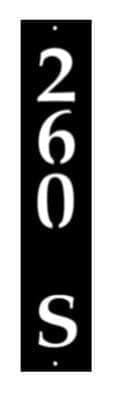 Metal Vertical House Number Sign Metal House Sign Decorations