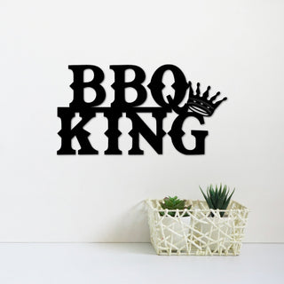 Bbq King Sign Gift Idea For Him Metal Patio Or Porch Decor Barbecue Decor Father's Day Giftgift For Husband Sign For The Deck Decorations