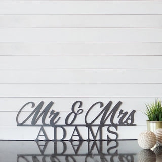 Custom Metal Mr And Mrs Sign Wedding Gift Wedding Anniversary Gift Bridal Shower Gift Anniversary Gift Wall Decor Unique Gifts Decorations