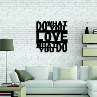 Do What You Love Housewarming Gift Metal Wall Decoration Office Metal Decor Motivational Wall Steel Decor Decorations