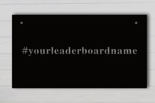 Leaderboard Name Sign Personalized Leaderboard Sign Metal Leaderboard Sign Pelo Leaderboard Sign Century Ride Gift Leaderboard Sign Decorations