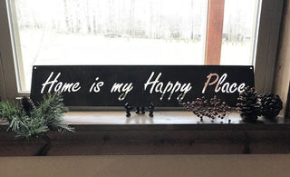 Home Is My Happy Place Metal Sign 3ft Metal House Sign Decorations