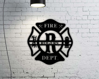 Father's Day Gift For Dad First Fathers Day Gift Custom Metal Sign Fire Department Gift From Wife Gift From Daughter Father Decorations