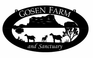 Metal Southwestern Sign With Goats Desert Silhouette Southwest Goat Sign Metal House Sign Decorations