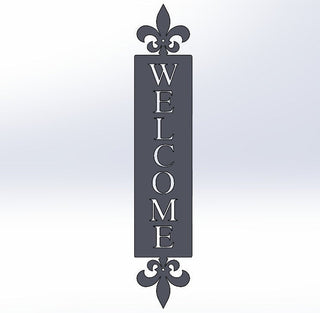 Welcome Sign Vertical Metal Sign Wedding Gift Housewarming Gift Weatherproof Decorations