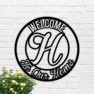 Welcome To Our Home Or Porch Sign Metal Decor Welcome To Our Porch House Warming Gift Home Metal Wall Sign Decorations