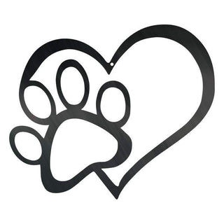 Paw & Heart Customized Metal Signs Custom Metal Sign Custom Signs Metal Sign Decorations