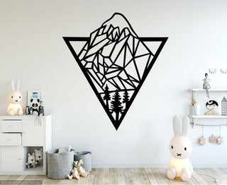 Geometric Mountain Metal Mountain Mountain Metal Wall Decor Decorations