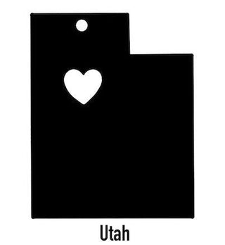 Utah State Ornament Cut Metal Sign Wall Decor Metal Sign Metal Art Decorations