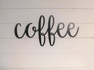 Coffee Sign Metal Coffee Sign Rustic Word Art Sign Coffee Bar Decor Coffee Gift Decorations