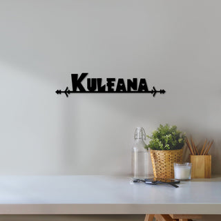 Kuleana Hawaiian Sign Responsibility Hawaii Decor Inspiration Wall Decor Steel Word Art Hawaiian Style Art Tribal Decorations