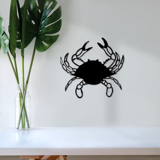 Crab Metal Wall Decor Crab Sign Ocean Decor Kids Room Decor Beach House Tropical Decor Pool Art Metal Sign Crab Sign Decorations