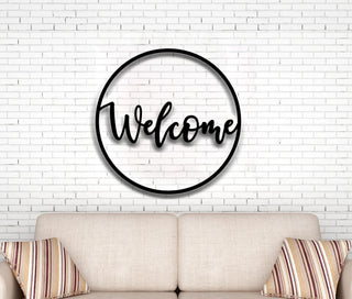 Welcome Metal Word Outdoor Welcome Sign Wedding Welcome Sign Housewarming Gift Realtor Closing Gift Welcome Word Wall Art Decorations