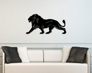 Lion Art Metal Lion Wall Decor Lion Sign Metal Lion Geometric Lion Wildlife Geometric Minimal List Sign Decorations