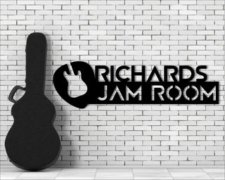 Metal Jam Room Sign Custom Home Studio Sign Custom Door Sign Jam Room Door Sign Decorations