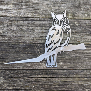 Owl Metal Tree Sign Steel Owl Silhouette Hammer In Metal Tree Owl Raw Steel Or Black Powdercoat Indoor Or Outdoor Gift For Bird Lovers Decorations