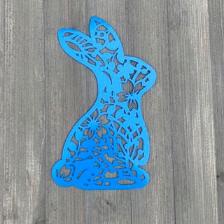 Easter Bunny Metal Sign Cutout Cut Metal Sign Wall Metal Art Decorations