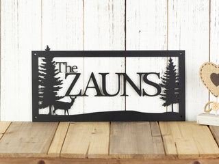 Custom Family Name Sign Custom Log Cabin Decor Lake House Decor Outdoor Name Sign Laser Cut Name Sign Decorations