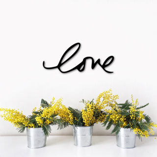 Love Sign Metal Art Word Signs Cursive Wall Letters Master Bedroom Wall Decor Love Script Word Anniversary Gifts Wedding Decor Decorations