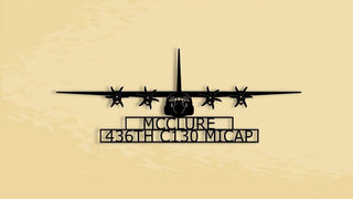 C130j Hercules Personalized Aircraft Metal Sign Cut Metal Sign Wall Decor Decorations