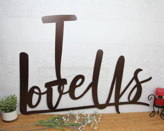 I Love Us Large Sign Anniversary Or Wedding Wall Sign Decorations