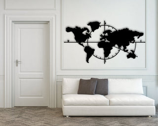 Map Of Life Metal World Map Metal Wall Decor Metal Sign World Map Metal Art Housewarming Gift Wall Hangings Decorations