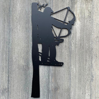 Archery Hunter Metal Sign Cutout Cut Metal Sign Wall Metal Art Decorations