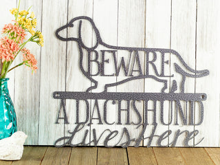 Dachshund Dog Metal Sign Outdoor Sign Dog Mom Gift Laser Cut Steel Decorations