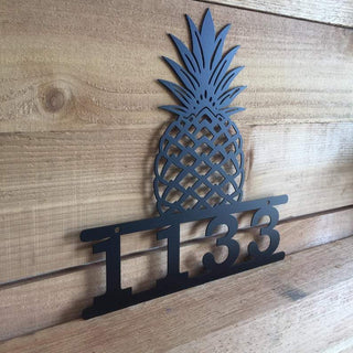 Custom Metal Pineapple Address Sign Cut Metal Sign Metal House Sign Decorations