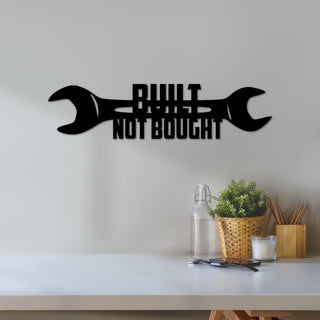 Built Not Bought Sign Garage Decor Garage Quote Garage Gifts For Men Gifts For Boyfriend Husband Dad Hot Rod Sign Decorations