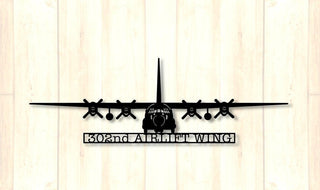 C130 302nd Airlift Wing Metal Sign Cut Metal Sign Wall Decor Decorations