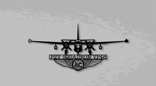 P2v7 Neptune Squadron Vp48 With Aircrew Wings Naval Aircraft Metal Sign Cut Metal Sign Wall Decor Decorations