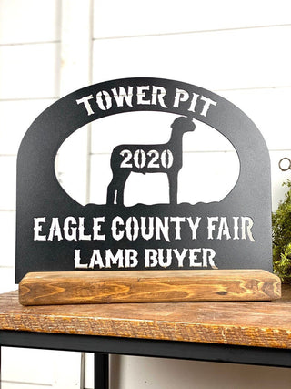 Livestock Lamb Buyer Gift Sign Personalized Buyers Gift Youth Livestock Fair Buyer Gift Show Lamb Gift Decorations