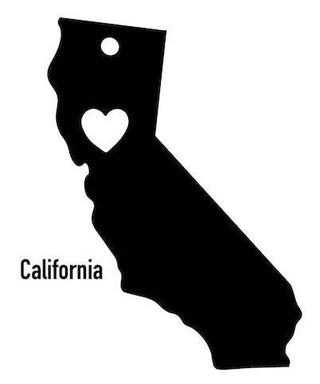 California State Ornament Cut Metal Sign Wall Decor Metal Sign Metal Art Decorations