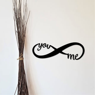 You And Me Infinity Sign Metal Infinity Forever Love Decor You And Me Word Art Wedding Anniversary Gift Infinity Symbol Love Sign Decorations