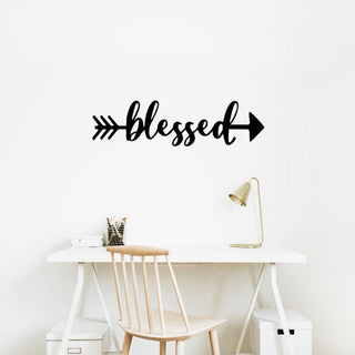 Blessed Sign Cut Metal Sign Wall Decor Metal Sign Metal Art Decorations