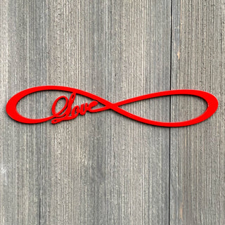 Love Infinity Sign Metal Sign Cutout Cut Metal Sign Wall Metal Art Decorations