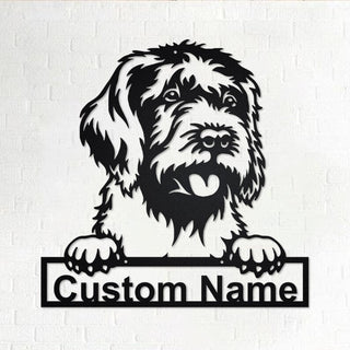 Custom Wirehaired Pointing Griffon Dog Personalized Wirehaired Pointing Griffon Name Sign Decoration For RoomDog Decorations