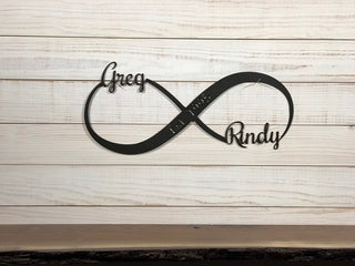 Infinity Sign Family Established Name Sign Unique Wedding Gift For Couple Decorations