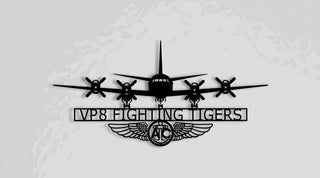 P3 Vp8 Fighting Tigers With Aircrew Wings; P3 Orion Naval Aircraft Metal Sign Cut Metal Sign Wall Decor Decorations