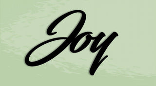 Joy Word Metal Sign Cut Metal Sign Wall Decor Decorations